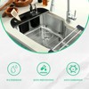 DALAETUS 2 Pcs Telescopic Drain Racks Set, Multifunctional Over the