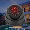 JUSTOP 2x Dome Dummy CCTV Camera Outdoor/Indoor Waterproof With Reality