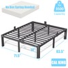 14 Inch California King Bed Frame with Rounded Corner and