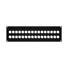 Elite Core RP3U-32D Rack Panel with 32 D-Series Punch-Outs, 3U
