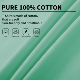 2-Pack Kids Cotton T-Shirts Short Sleeve Basic Tops for Toddlers Boys and Girls