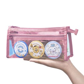Large Transparent Capacity Pencil Case,Pen Carrier,School Stationery Bag,Marker Holder, Portable Pencil Pouch