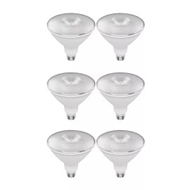 GE Lighting (6 bulbs) GE Lighting refresh LED Floodlight, Daylight 5000K, PAR38, 15 watt,