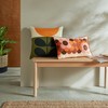 Orla Kiely Cushion - Sunflower Orange - 100% Cotton 45cm