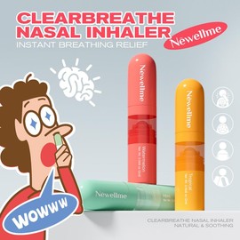 Newellme Nasal Stick - High - Impact Essential Oil Vapors, Energize Your Body, Beat Tiredness & Refresh Your Mind - Volume: 1 pcs