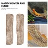 Mipcase 2Pcs Reptile Seagrass Hammock Lizard Hammock Hanging Ladder Lounger