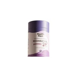 Gomitas de Resveratrol de Alta Absorción sabor Uva | 180 gomitas enriquecidas con Antioxidantes, Ingredientes Naturales, Sin Azúcar, Ni Colorantes Artificiales | Health Hack - Resveratrol 1000mg puro
