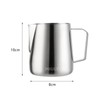 MaxMiuly Milk Frothing Pitcher,400ml Stainless Steel Milk Jug for Making