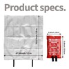 WUERLI Fire Blanket,47" x 71",Fiberglass Fire Blanket for Camping and
