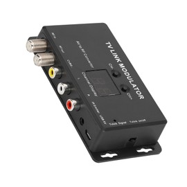TV Link Modulator, UHF Modulator, Pal Optional for Local CATV System, Compatible with Set-Top Box, Adjustable AV Output, Simple Design, Durable Material, IR Extender Support Pal
