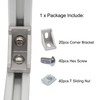 20Sets 10 Extrusion Brackets 1" x 1" 1010 Series Aluminum