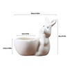 QUINTRA Easter Bunny Mini Ceramic Succulent Pots Thumb Flower Pots