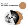 Neidius Car Cup Holder Coasters,Tree Roots Car Coaster for Cup