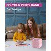 Money Saving Box, Unbreakable Piggy Bank for Adults Save $5,050