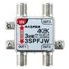 Mass Pro 3SPFJW-B 3 Divider, Indoor Use, Bi-Directional, 1 Terminal Current Passing Type, Supports 3224 MHz