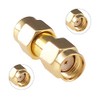 RFaha 6pcs Antenna Adapter RPSMA Male to RP-SMA Male Connector