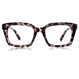 AEZUNI Retro Reading Glasses 2.25 Women Oversized Square Frame Fashion Readers 1.0 1.25 1.5 1.75 2.0 2.25 2.5 2.75 3.0 3.5 4.0 5.0 6.0 (Leopard,225)