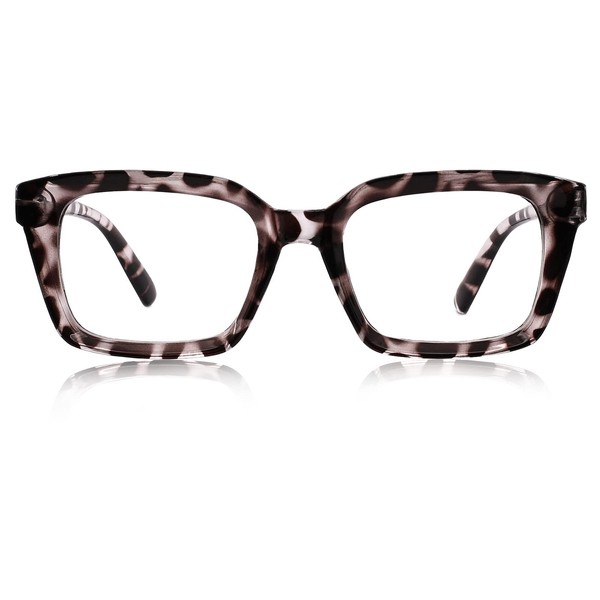AEZUNI Retro Reading Glasses 2.25 Women Oversized Square Frame Fashion