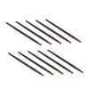 VICASKY 10pcs Eye Makeup Brush Black Eyeshadow Applicators for Women