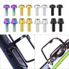 2 Pcs Bicycle Water Bottle Cage Bolts M5x12mm Titanium Alloy