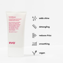 evo Lockdown Smoothing Treatment - Leave-In Hair Treatment - Protects Color Treated Hair and Controls Unruly Hair - 150ml / 5.1fl.oz