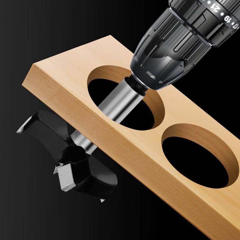hsawbit 40mm Forstner Drill Bit Hinge Cutter Carbide Tipped Forstner