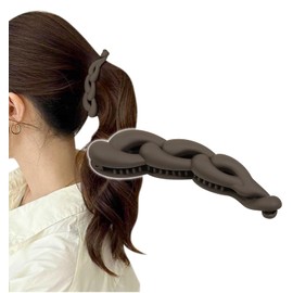 Herbeluemily Banana Clip, Hair Clip, Simple, Banana Clip, Hair Clip, Braid, Brown