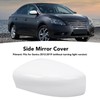 Side Mirror Cover Exterior Rearview Mirror Cover Cap Unpainted White