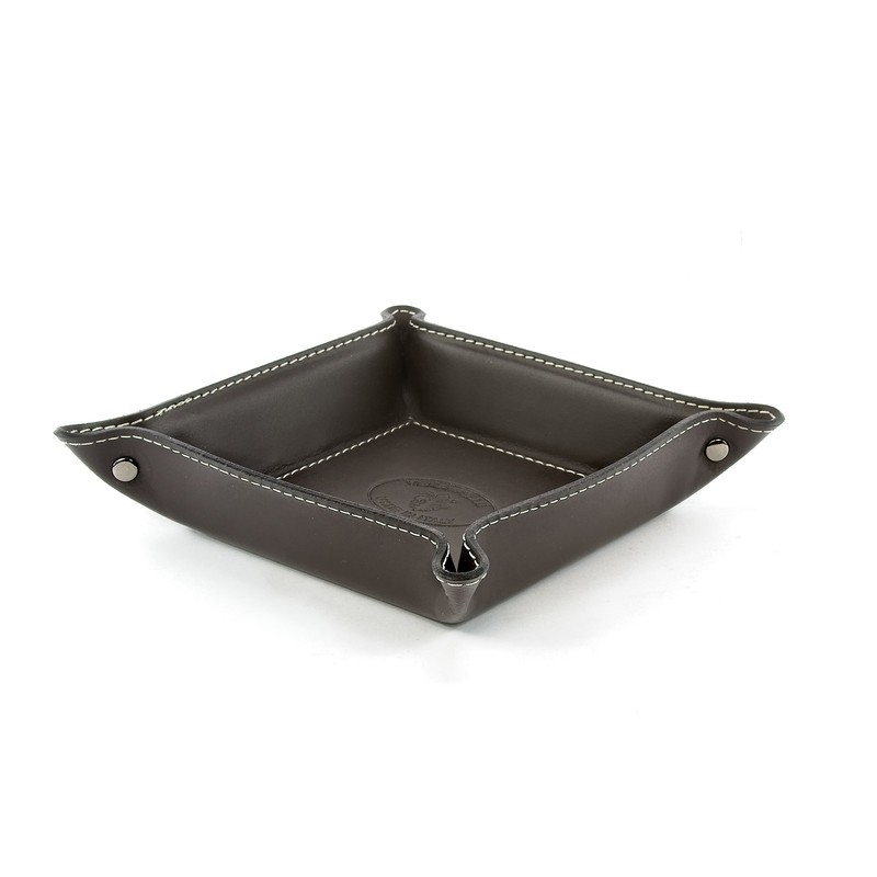 Orvieto Leather Tidy Tray, Handmade Classic Italian Style, Key Wallet,