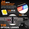 ASPL 26inch 126 LED Emergency Rooftop Strobe Lights Bar w/Controller