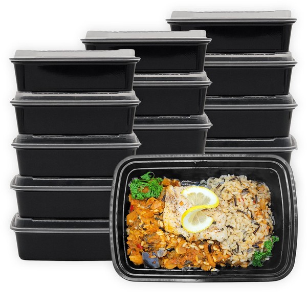 MULMEHË Plastic Food Storage Take-Out Container and Lid Combo, 24