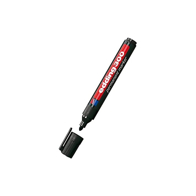 EDDING Set of 6 Permanent Markers Edding 300 Plastic Barrel