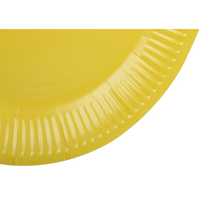 Pro 79219i 23 cm Yellow Plate Tablecloth, Box of 20
