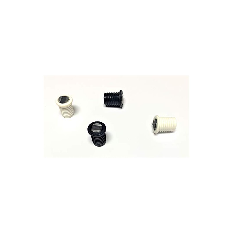 Mortise Type Round Magnetic Catch in Black - 10 Pack