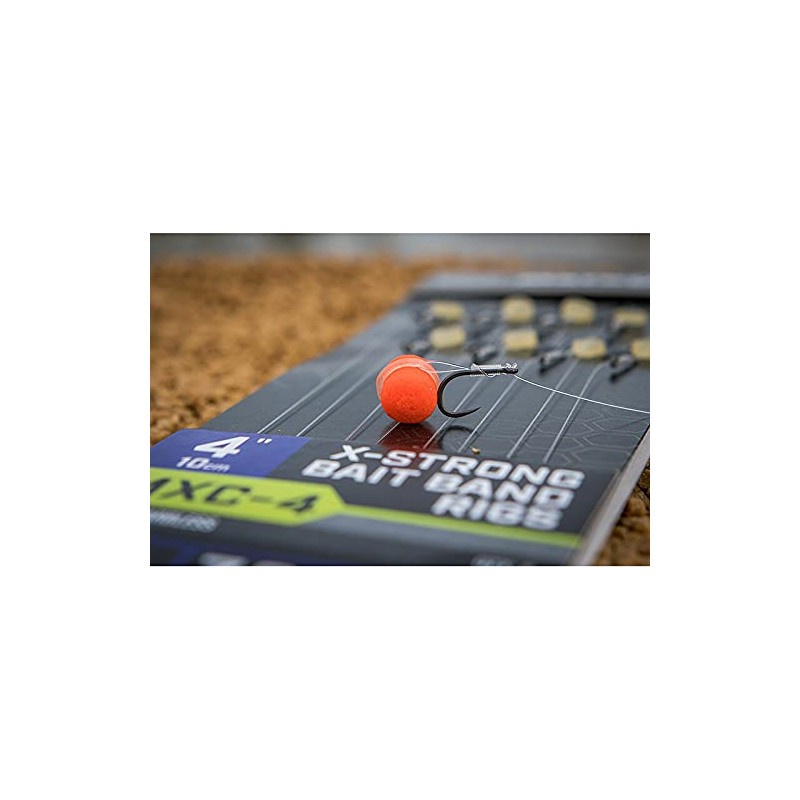 Matrix MXC-4 X-STRONG BAIT BAND RIGS 10CM/4INS (12)