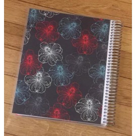 Handmade Vintage Flower Cover Set & Dashboard for use w/ Erin Condren Life Planner