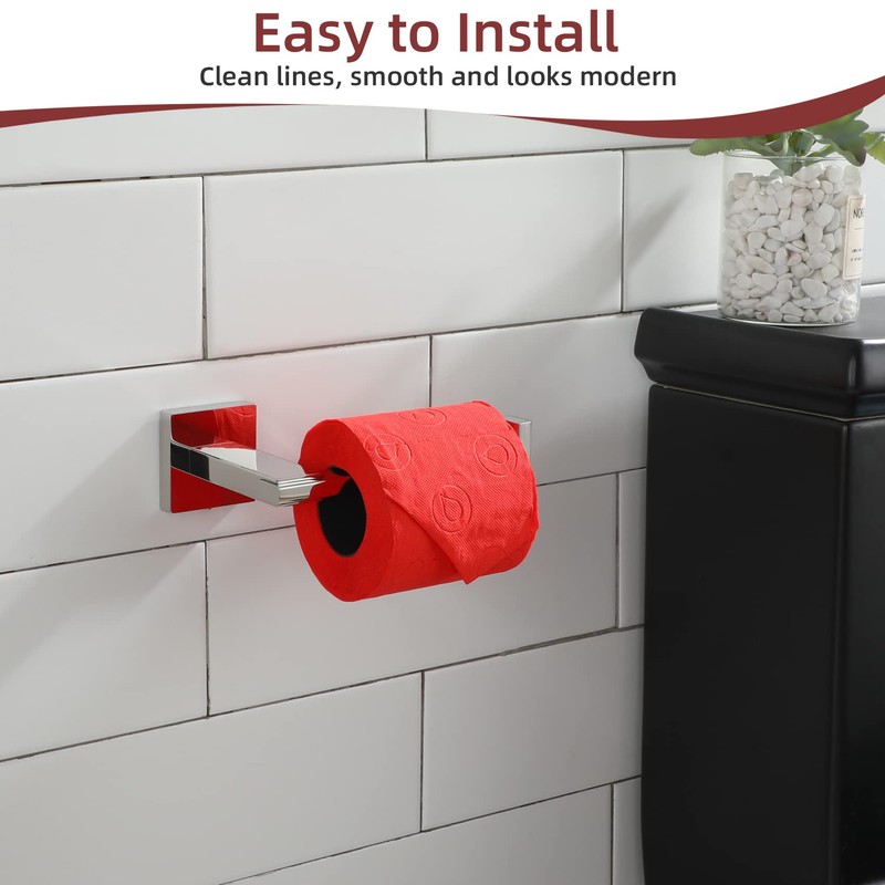 KOKOSIRI Chrome Toilet Paper Holder for Kitchen Bathroom Washroom Toilet
