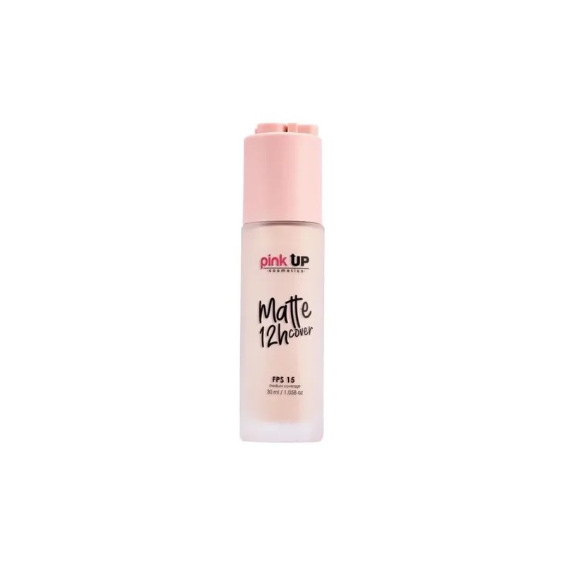 Pink Up Base Maquillaje Liquido Matte 12h Cover Cob. Media