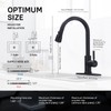 Wewe Black Kitchen Sink Faucets: Water Faucet with Pull Down