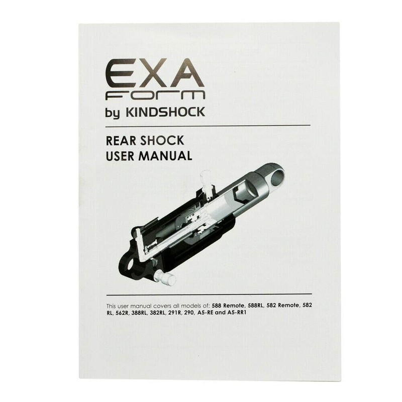 KIND SHOCK EXAForm 588RL Dual Air Rear Shock With Lockout,165X38mm,