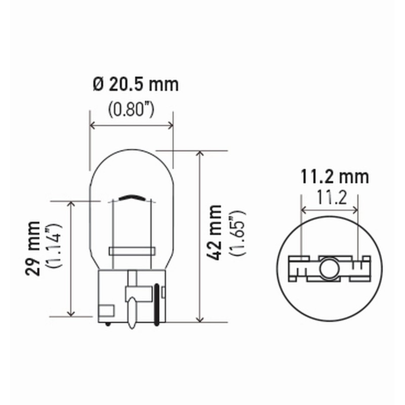 Hella 7440TB Bulb 7440 12V 21W W3X16D T6.5 (2)