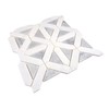 Tenedos Bianco Dolomite with Grey Carrara Geometric Polished Marble Mosaic
