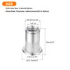 sourcing map 120Pcs Rivet Nuts Flat Head, 1/4 Aluminum Alloy