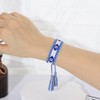 DGRIEKLA - Pulseras tejidas con borla ajustable hechas a mano