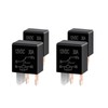 Arwrilt 4 PCS Car 5 Pin Power Relay, 12V 30A