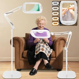 Lupa de pie con luz LED y aumento 30X NV35C0127FDJ-W626E NZQXJXZ para lectura y manualidades