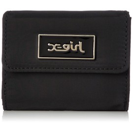 X-Girl 105213054013 Women's Wallet TRI-FOLD WALLET, Black
