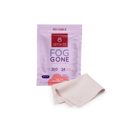 Optix 55 Fog Gone Anti Fog Wipe for Glasses, Reusable Microfiber Cleaning Cloth 6x7