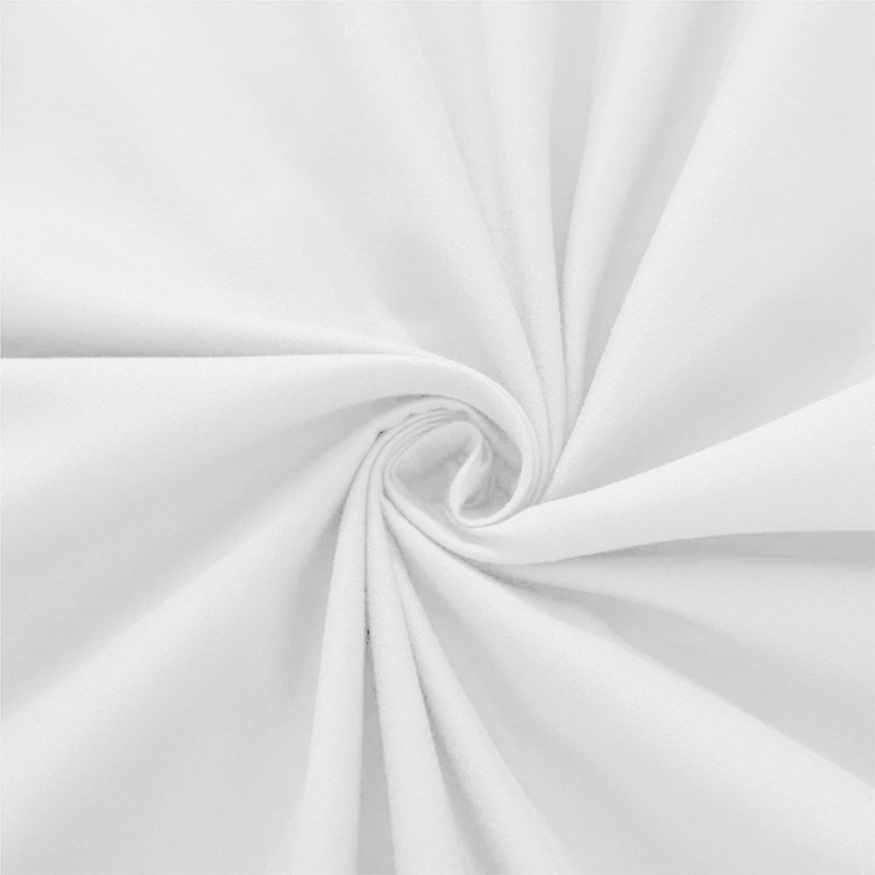 Hafaa White Pillowcases 2 Pack Brushed Microfiber Plain Pillow Cases