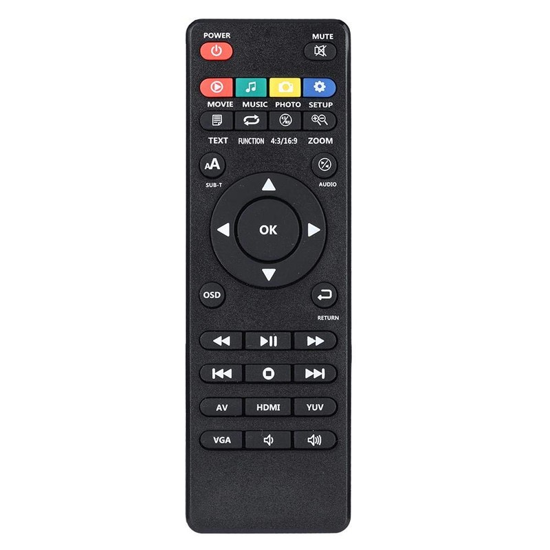ASHATA Richer-R Media Player HDMI USB SD MMC AV TV,Reproductor
